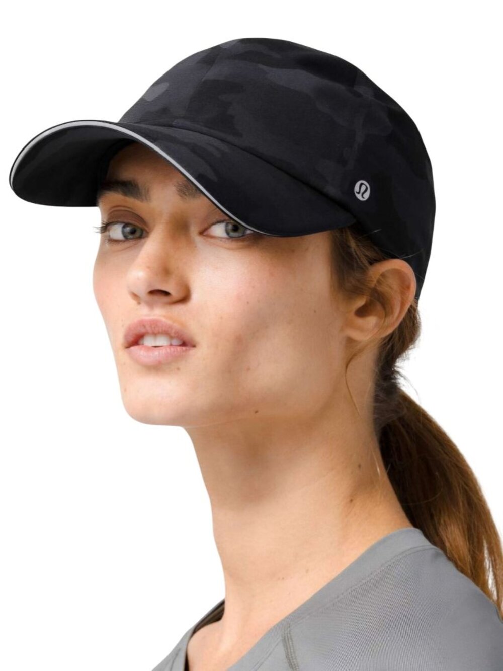Lululemon NWOT Fast And Free Run Hat Heritage 365 Camo Deep Coal Multi One Size